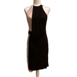 Karen Millen Colorblock Draped Front Pencil Dress